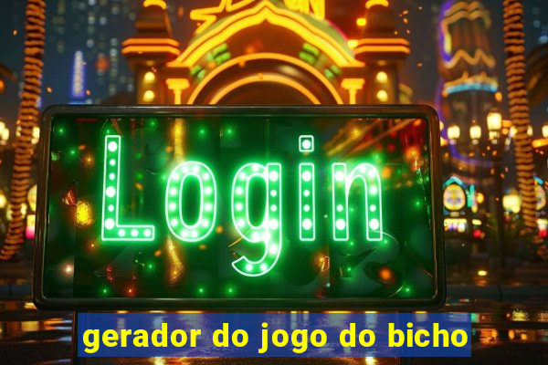 gerador do jogo do bicho